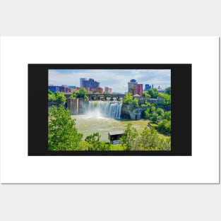 Rochester NY Genesee River High Falls Posters and Art